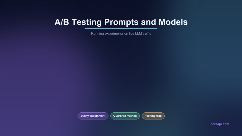 A/B Testing Prompts and Models in Production