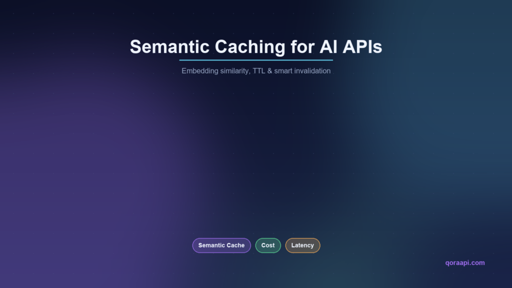 Semantic Caching for AI APIs: Cut Latency and Cost by Up to 60%