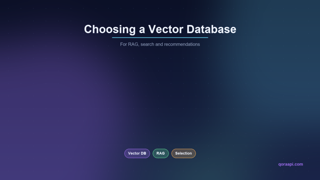 How to Choose a Vector Database for RAG