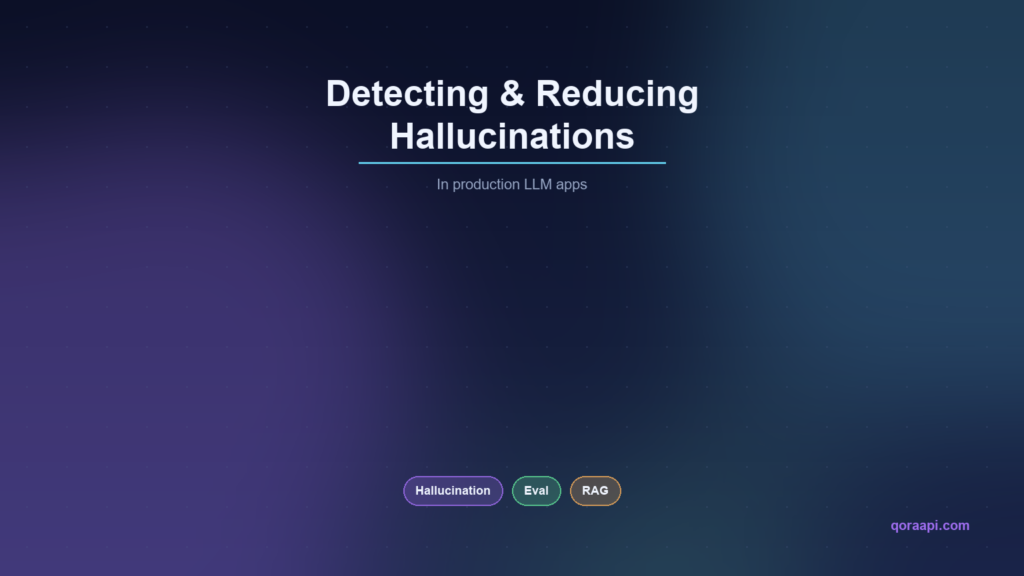 Detecting and Reducing Hallucinations in Production LLM Apps