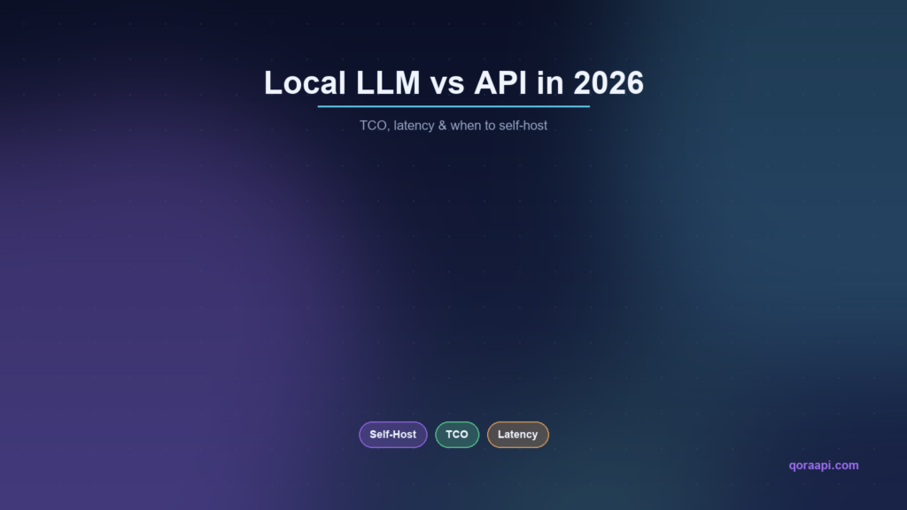 Local LLMs vs API: A Real Cost and Latency Comparison for 2026