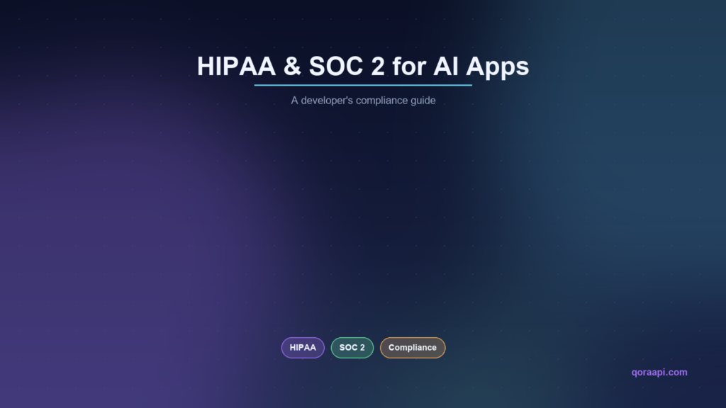HIPAA and SOC 2 for AI Apps: A Developer’s Compliance Guide