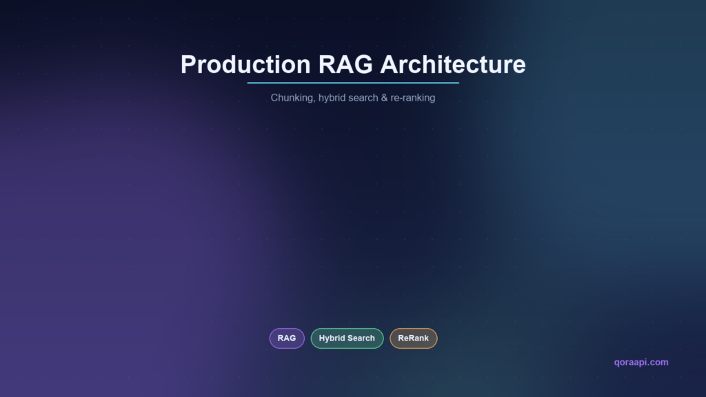 Building Production RAG: Chunking, Hybrid Search, and Re-Ranking