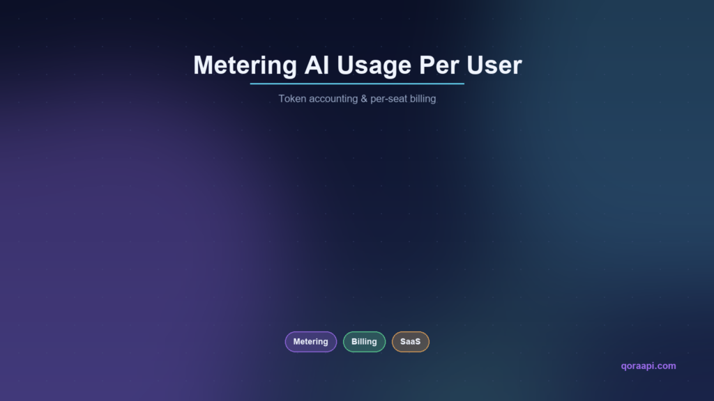 Metering and Billing AI Usage Per User: A Practical SaaS Guide