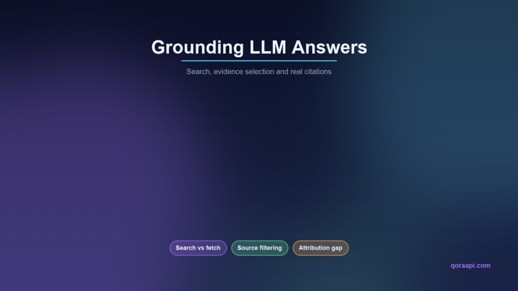Grounding LLM Answers with Web Search