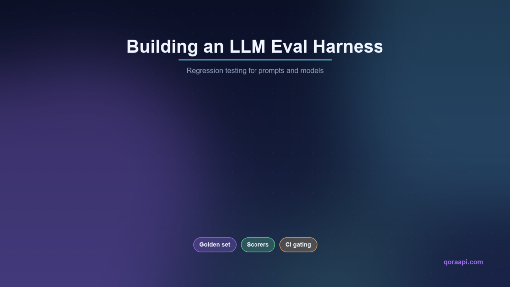 Building an LLM Eval Harness: Regression Testing for Prompts and Models