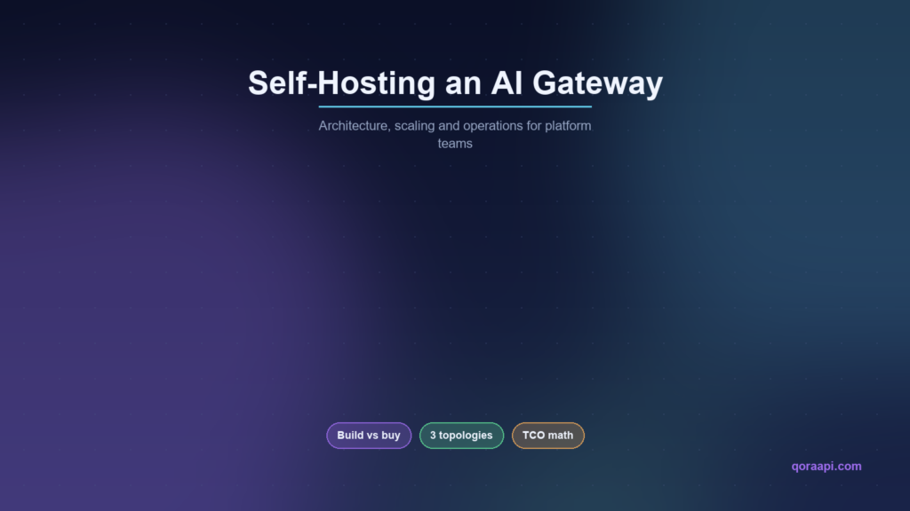 Self-Hosting an AI Gateway: Architecture, Scaling, and Ops